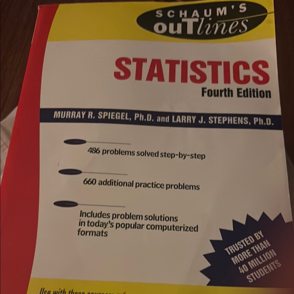 Schaum's Outlines Statistics Fourth Edition